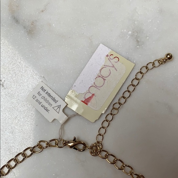 faceted tear-drop beaded statement necklace - Picture 4 of 5